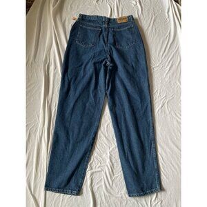 High-Waisted Mom 90s Blue Denim Size 18 Tall Jeans Straight Leg Womens